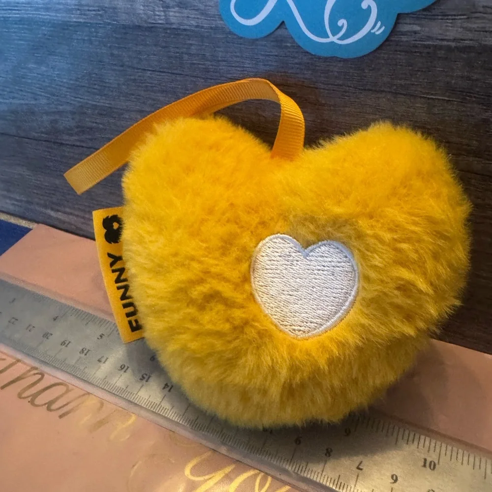 Heart-Shaped Yellow Pet Toy